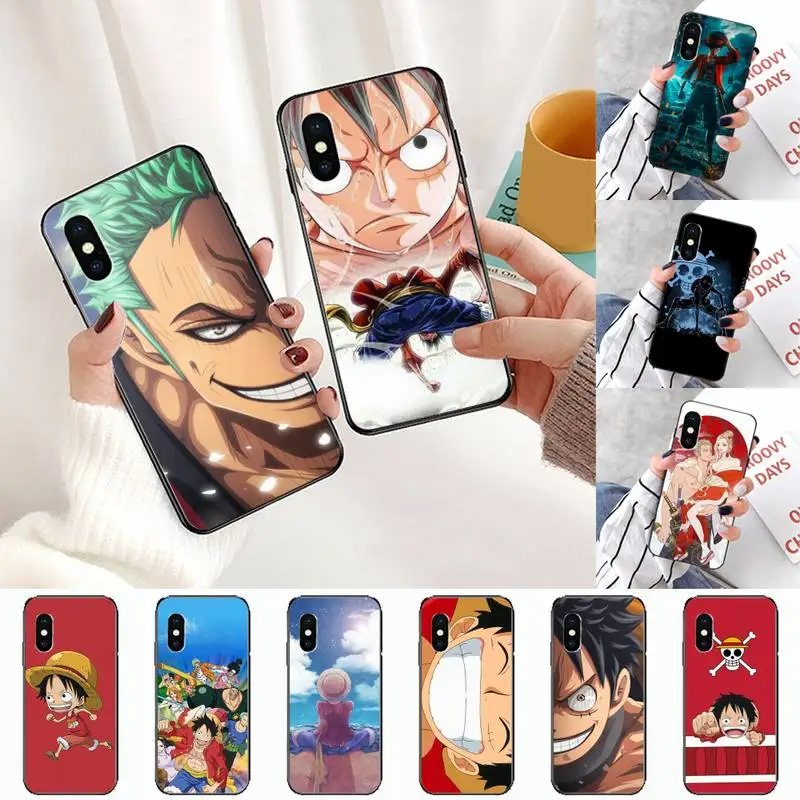 One Piece Japan Anime Luffy DIY чехол для телефона iPhone 11 12 pro XS MAX 8 7 6 6S Plus X 5S SE 2020 XR|Бамперы| |