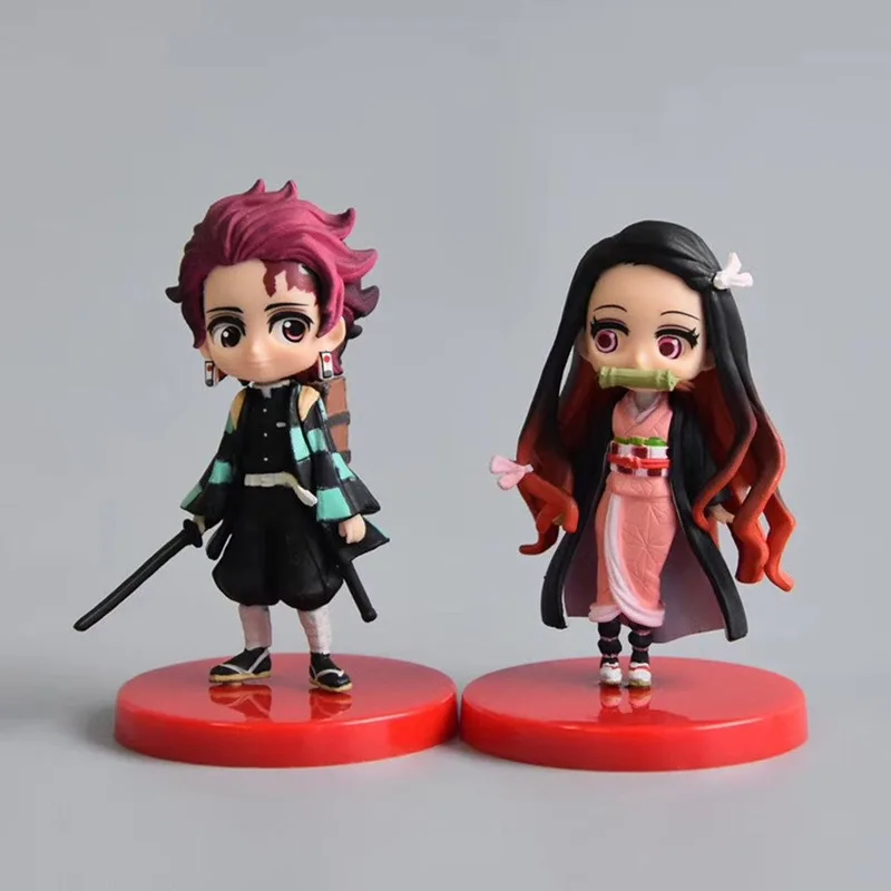 10 см аниме Demon Slayer Kimetsu no Yaiba Q posket Kamado Tanjirou Nezuko ПВХ Коллекционная Фигурка модель
