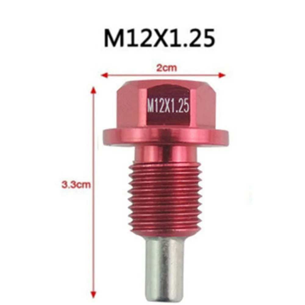 2 шт. винты для масляной сковороды M12 X 1 25 алюминиевый сплав магнитный моторный