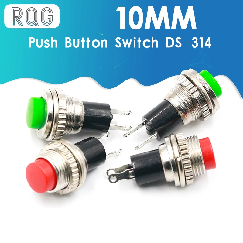Кнопочные переключатели DS-314 10 шт. Круглые красные зеленые синие черные желтые |