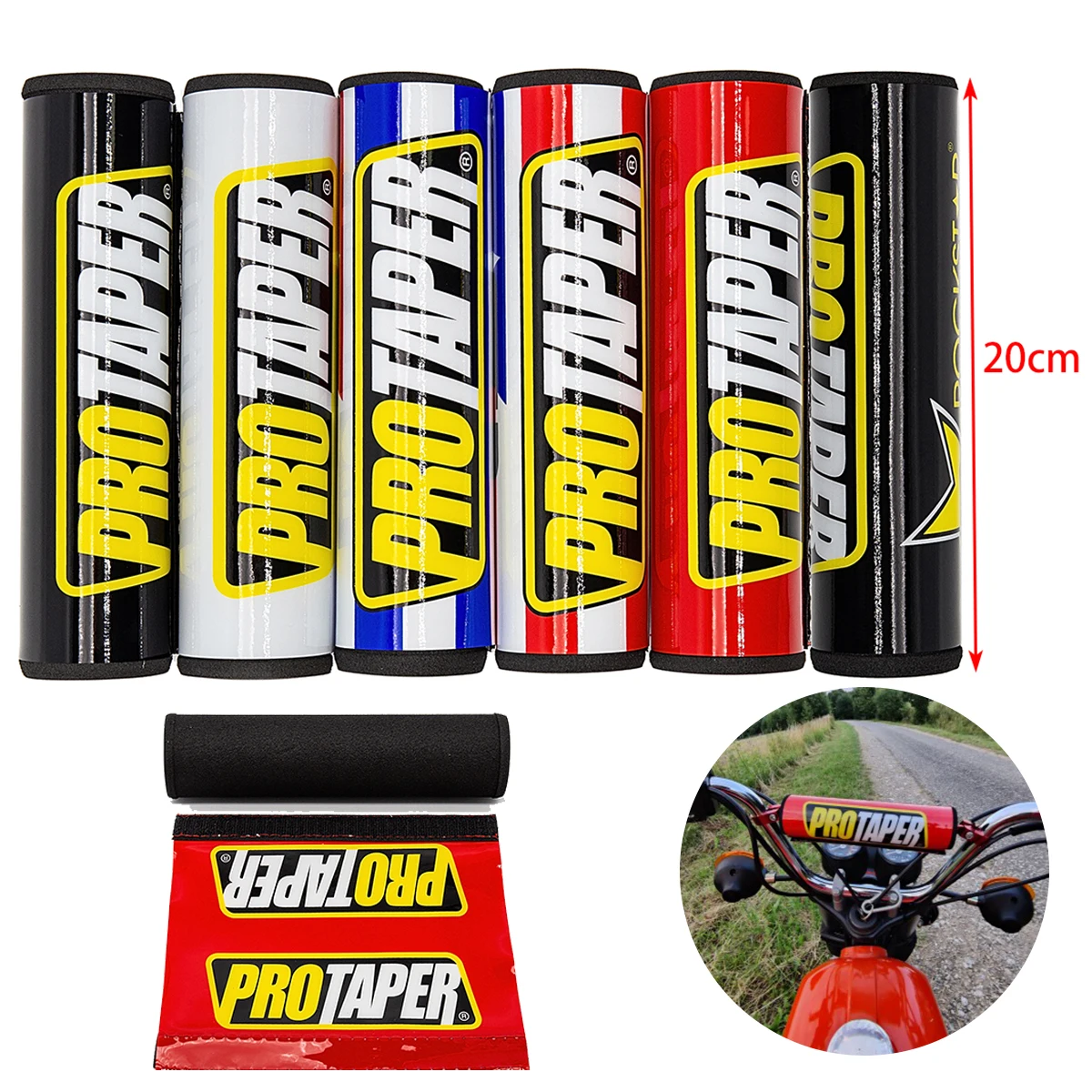 

Накладки на руль, круглая защита для кросса, мотоцикла, квадроцикла, 20 см 7/8 дюйма