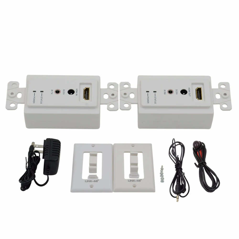Новый 1080P 50 м настенная пластина HDMI удлинитель конвертер сплиттер 3D одиночный