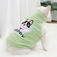 candy color thick cotton vest fat puppy outfits dod costume pug corgi teedy apparel french bulldog clothes pet clothes for dog