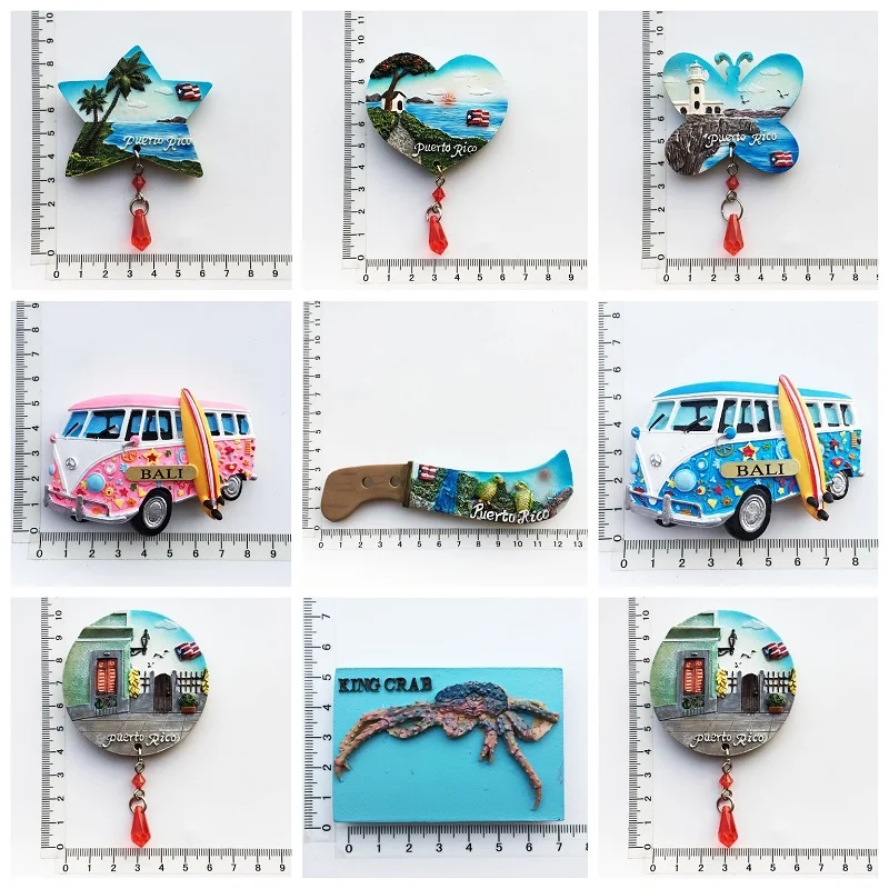 Магнит на холодильник американский Доминион Пуэрто-Рико туристический сувенир