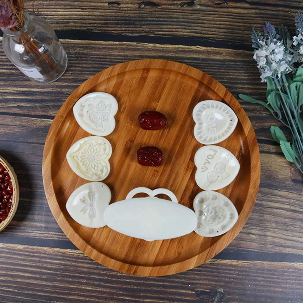 Mooncake плесень цветок середины осени фестиваль Ручной пресс луна торты резак формы
