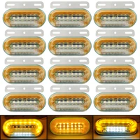 24v led side marker lights car external buid signal indicator lamps warning tail lamp 3 modes trailer truck lorry