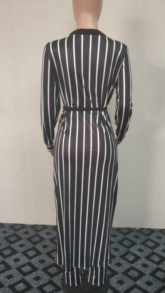 Adogirl/черная полосатая повязка комплект из двух предметов длинный плащ и длинные