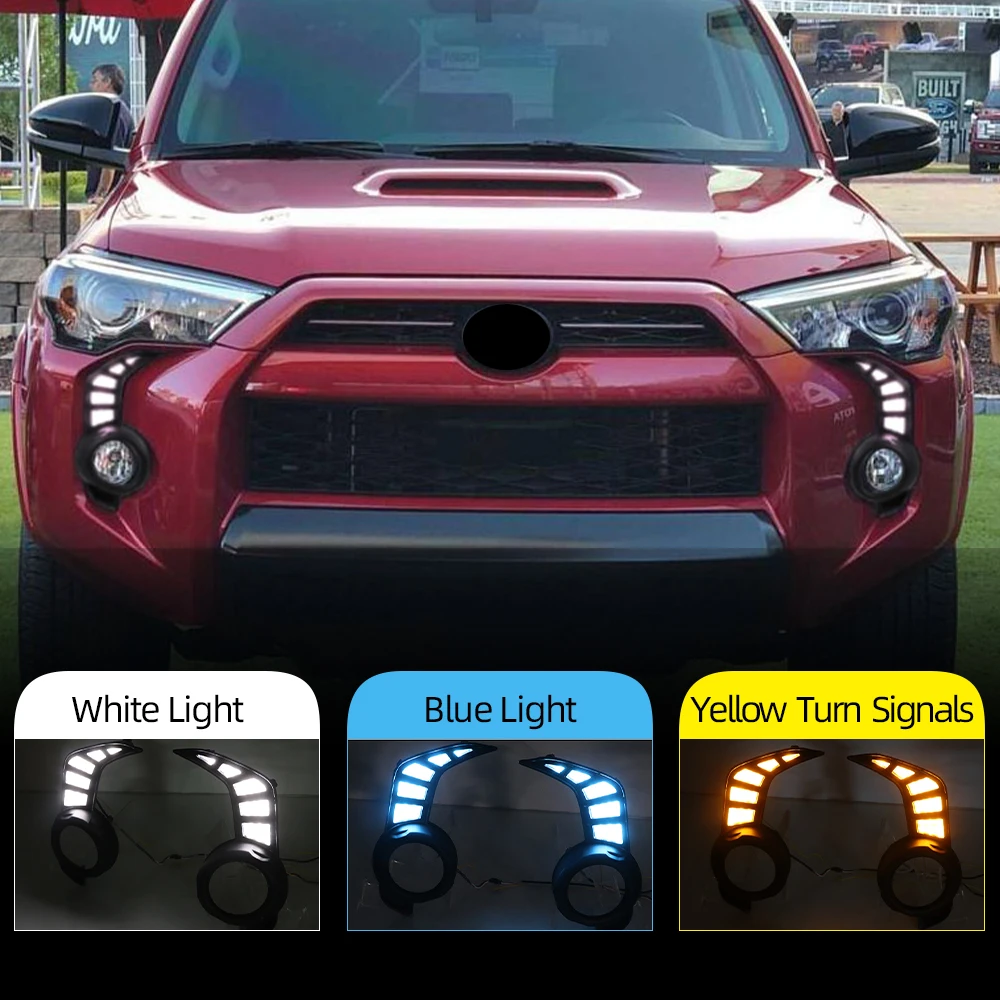 Автомобильная проблесковая 2 шт. Светодиодный дневной светильник для Toyota 4runner 2014