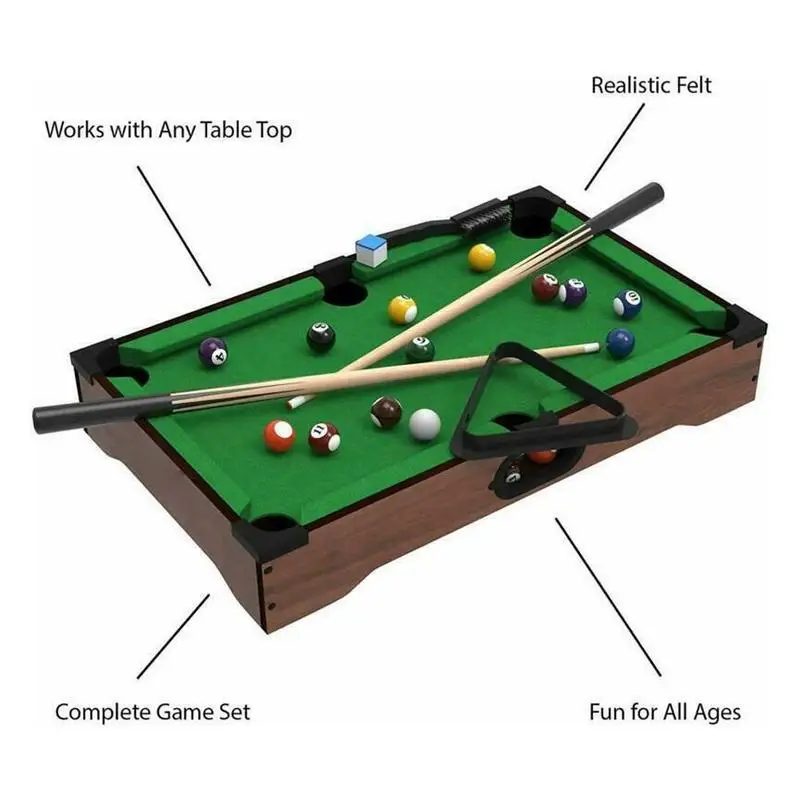 

Mini Billiards Tabletop Sports Game Toy Children Billiard Entertainment Table Game Interactive Parent-child Toy Training M7C3
