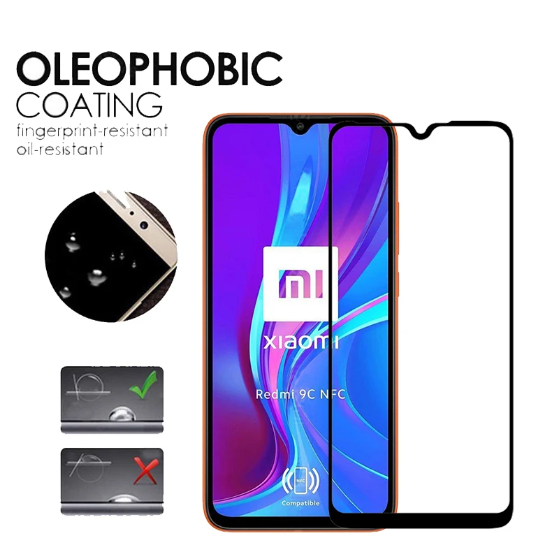Закаленное стекло для Xiaomi Redmi 9C NFC Защитное экрана пленка камеры | Мобильные