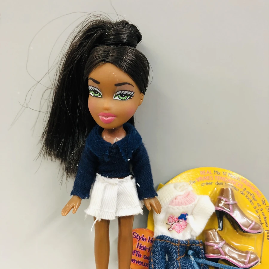 12 см оригинальная модная фигурка, оригинальная милая маленькая кукла BratzDoll с красными волосами и красивой одеждой, лучший подарок для ребенка