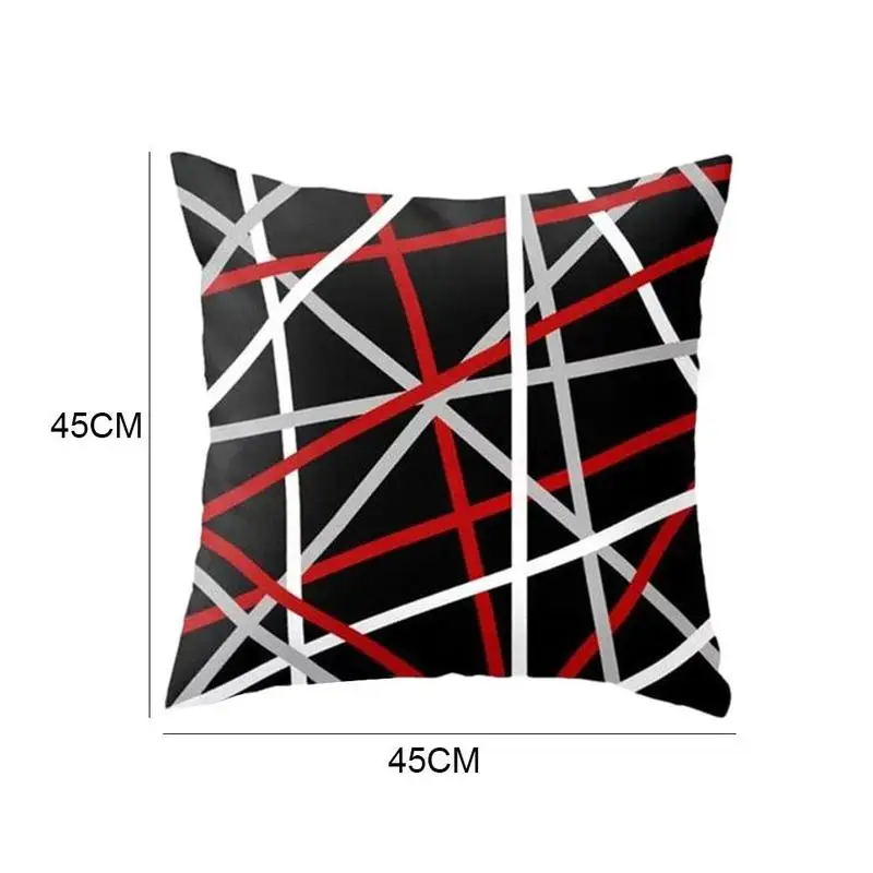 

Red Modern Pillowcase Bedroom Living Room Car Sofa Home Car Decorative Fashion Pillowcases Cover Soft Cushion Modern 45*45c R2B7