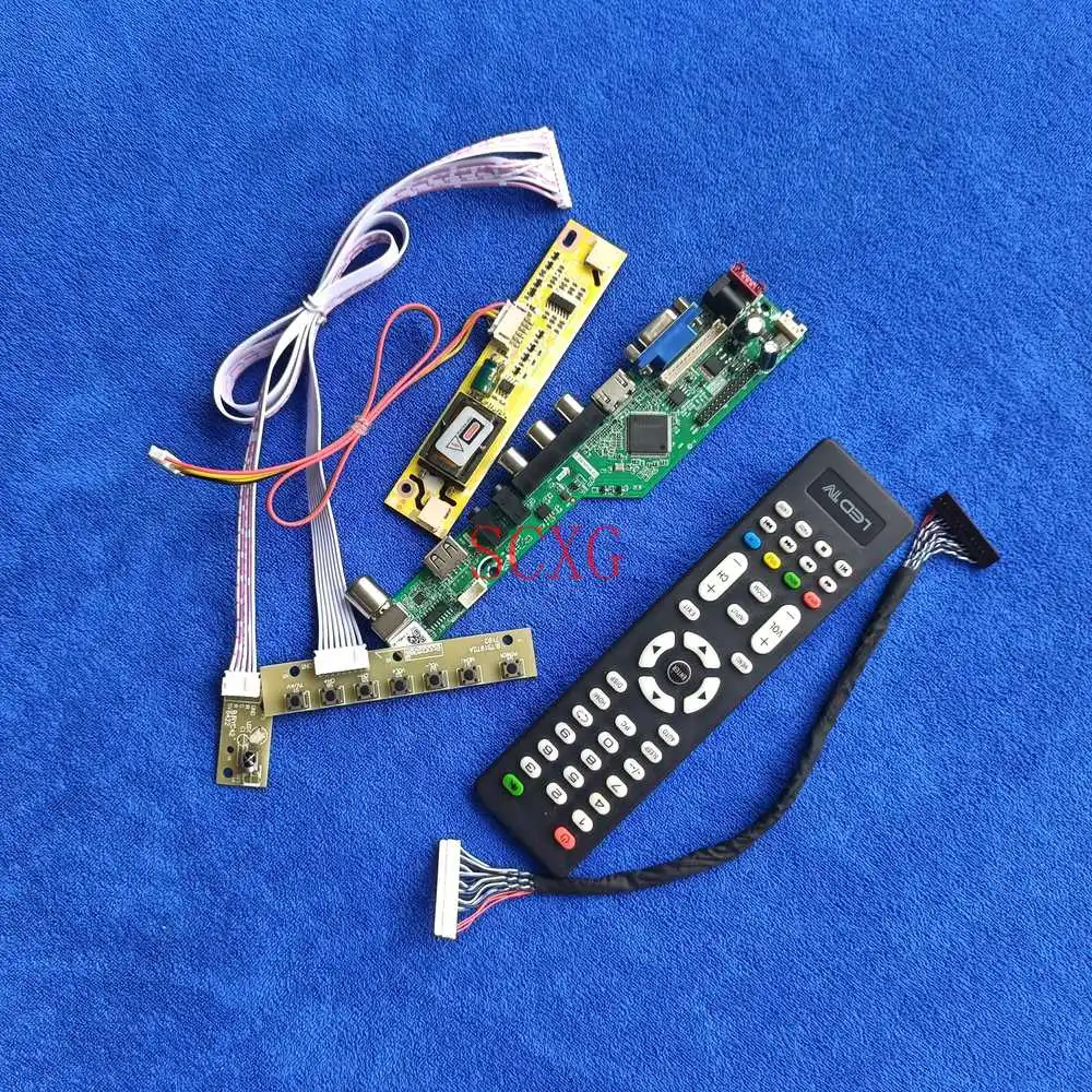 

Analog Signal 2CCFL 1024*768 For LQ150X1LAM3/LQ150X1LAP5/LQ150X1LH5C kit LVDS 30-Pin Controller Board HDMI-compatible VGA AV USB