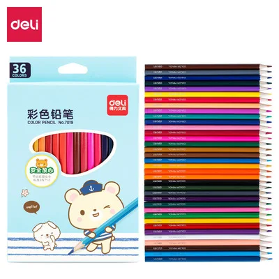

Deli 7019/цветной карандаш/держатель для ручек/Студент Дети/Рисунок/граффити наполнение/цветной свинцовый 36 цветов s/Художественный карандаш