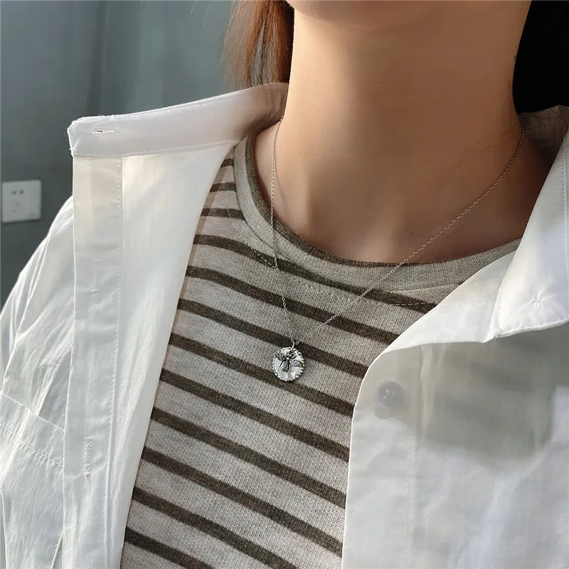 Минималистичное женское ожерелье RUIYI из стерлингового серебра 925 пробы с