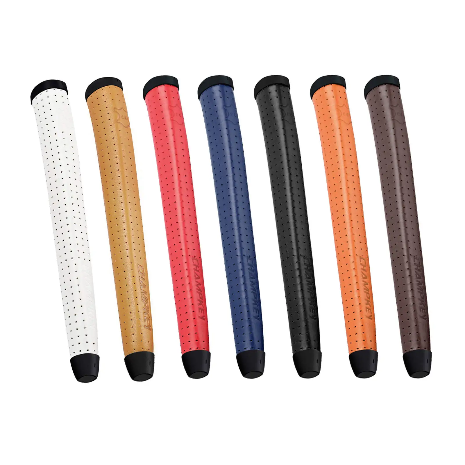 

1Pcs Golf Putter Grip Lightweight Real Leather Soft Pure Handmade Antiskid Comfort Putter Grip Midsize for Golf Training Men