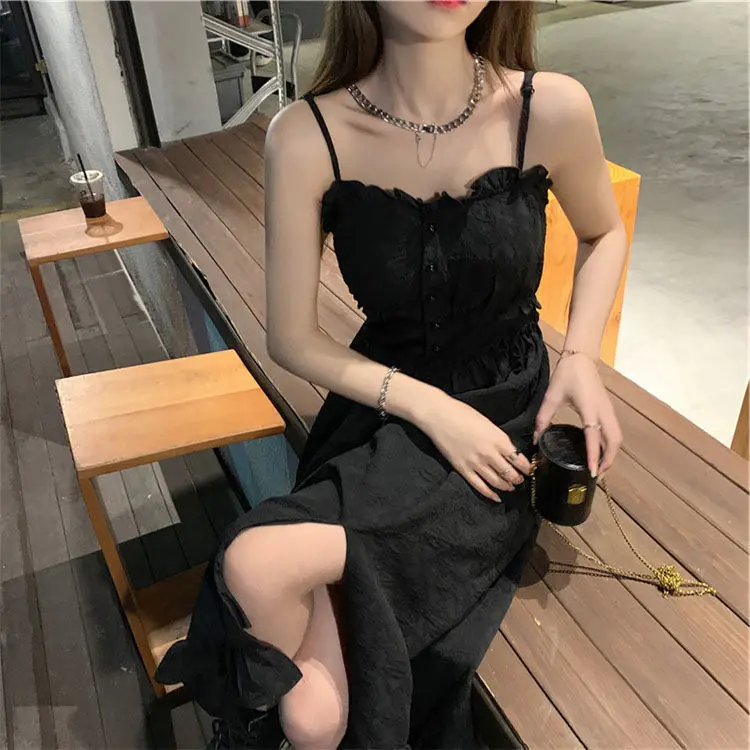 Летние макси платья халаты для женщин Повседневная 2021 фея одежда на бретелях с