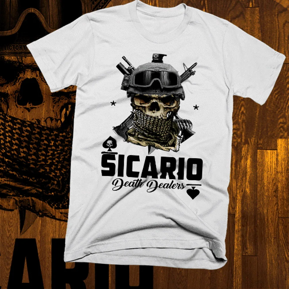 Sicario Narco футболка с хитмэном El Chapo мексиканский картель Пабло Эскобар Medellin Tee M Xl 2Xl 35Xl футболка|Мужские