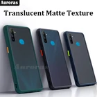 Чехол Auroras для Realme C3, Матовый Жесткий чехол, полупрозрачный Кожаный противоударный чехол для телефона чехол для OPPO Realme C3 C11 Realme 5 6 6i 5i, чехол