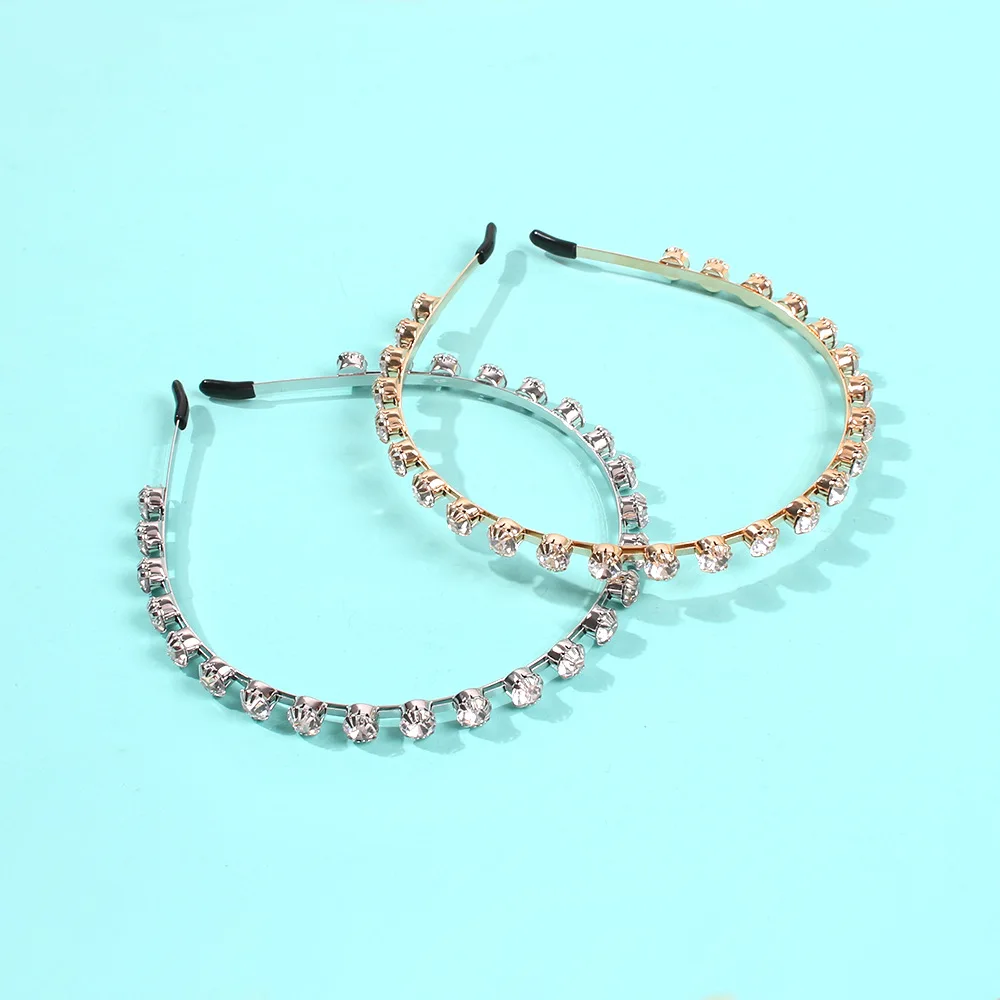 Повязка на голову с кристаллами для женщин аксессуары волос со стразами