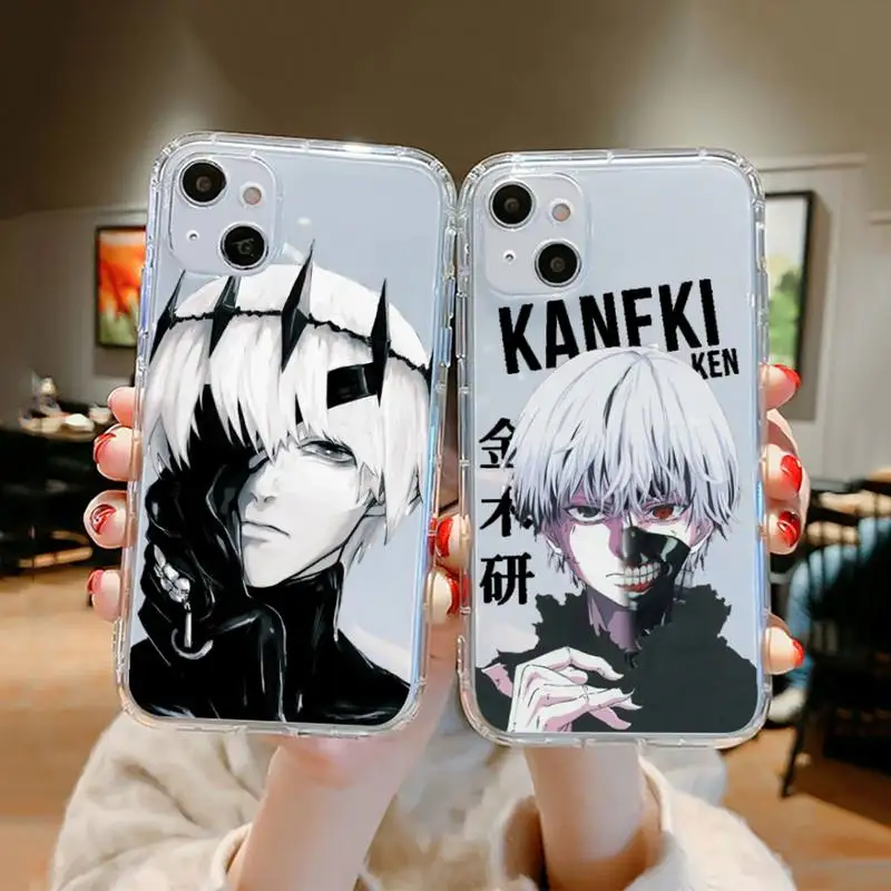 

Anime Tokyo Ghouls terror horror Phone Case Clear Transparent for iPhone 11 12 13 mini pro XS MAX 8 7 6 6S Plus X 5S SE XR 2020