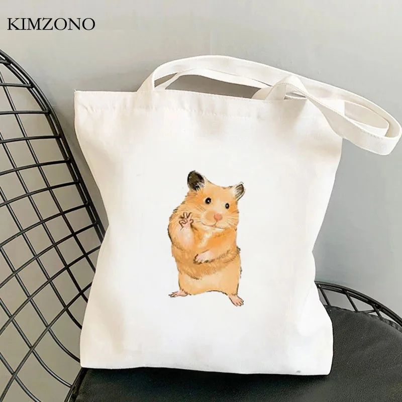 

Hamster shopping bag grocery shopper bolsas de tela bolsa reusable shopper bag fabric bolsa compra sac cabas tote grab