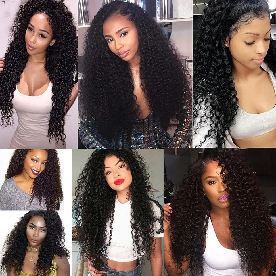 

Alidiamond Indian Deep Curly Lace Front Wig Human Hair Wigs For Black Women Deep Wave 4x4 Lace Closure Wig Preluck