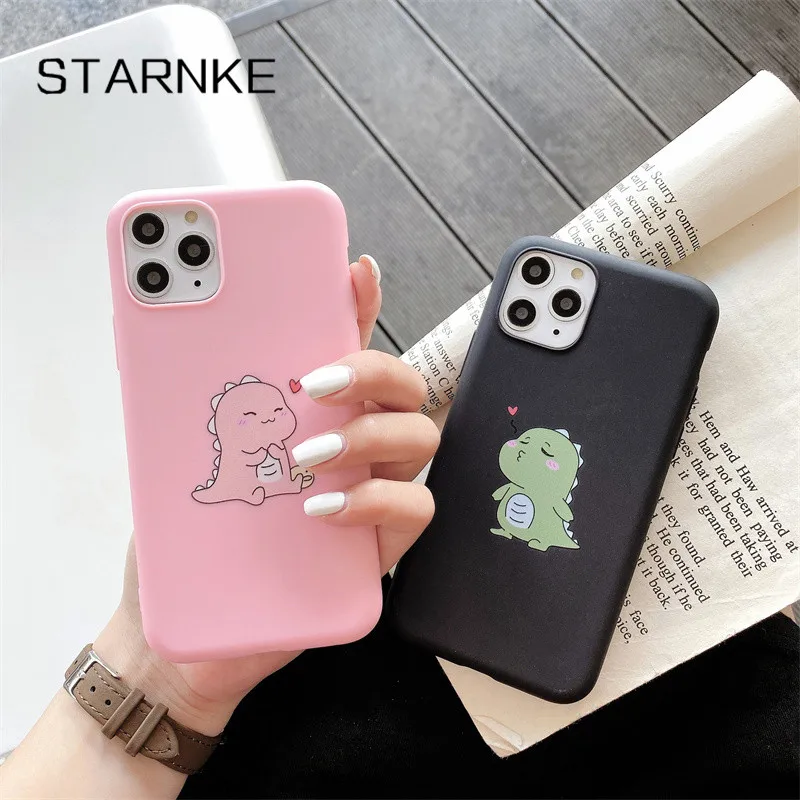 dinosaur cartoon silicone case for xiaomi poco x3 nfc f3 m3 m2 f2 pro c3 x2 global shockproof case cover free global shipping