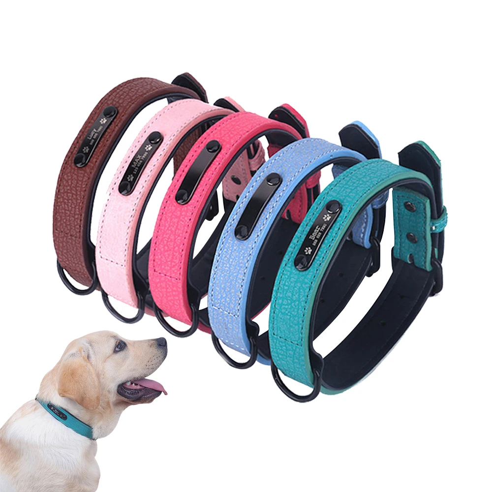 

High Quality Nylon Adjustable Dog Collar Outdoor Walking Dog Harnesses with Dog Tag Prevent Losing for Large Medium Small Dogs