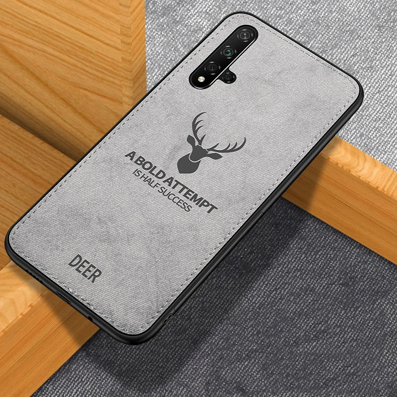 Shockproof Deer Cloth Case for Huawei Nova 5 5i 3 3i P20 Lite P30 Pro Mate 10 20 X 2 2s Plus P9 P10 Mate8 |