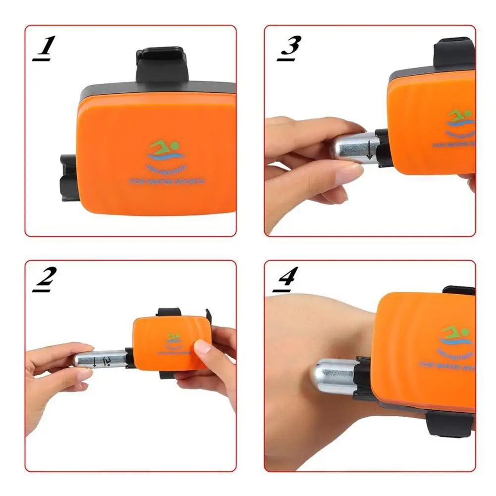 

Portable Lifesaving Anti-Drowning Bracelet Aid Lifesaving Device Floating Wristband Outdoor Swim Surf Self Rescue Safe