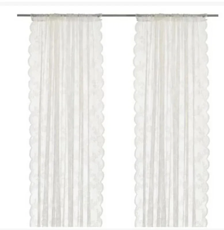 Оконные шторы для гостиной корейские тюлевые прозрачные с вышивкой столовой