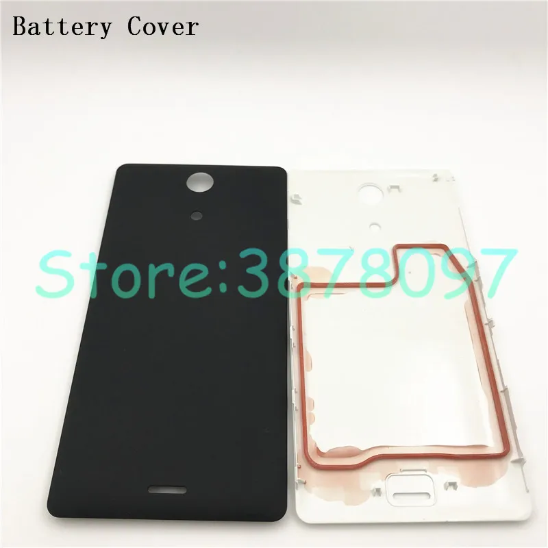 Для sony Xperia ZR M36H C5502 C5503 крышка батареи Задняя Дверь Корпус чехол+ ЖК средняя рамка Шасси Замена пластины