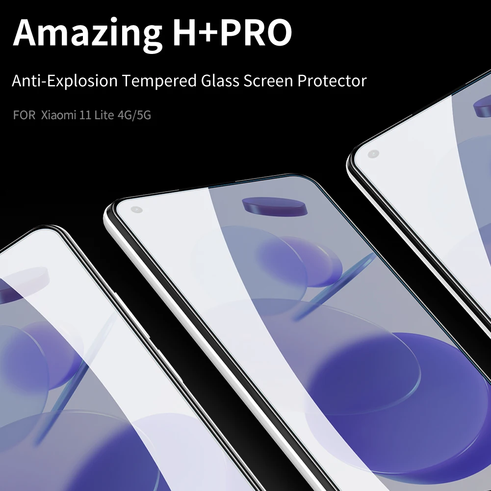 

Для Xiaomi Mi 11 Lite 5G закаленное стекло Nillkin H / H + Pro Переднее стекло защитная пленка для Xiaomi 11 Lite 4G экранный протектор