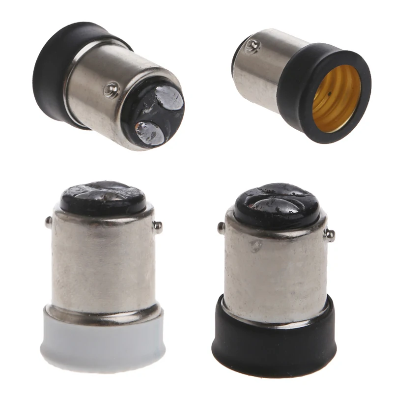 

B15 Male to E14 Female Lamp Bulb Socket Light Extender Adaptor Converter Holder 652A