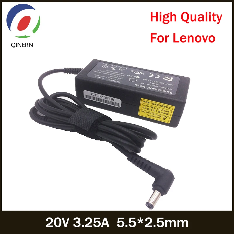 20 в 3.25A 65 Вт 5 5*2 мм зарядное устройство для ноутбука Lenovo U130 U350 U310 U410 U430 U450 Y430 Y460 Z360 G230