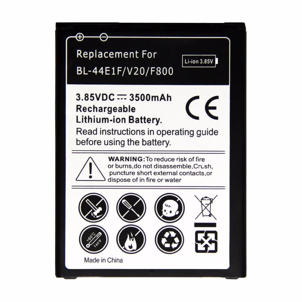 

3500mAh Replacement Phone Battery For LG V20 BL-44E1F H990 F800 VS995 US996 LS997 H990DS H910 H918 Stylus3 M400DY Battery