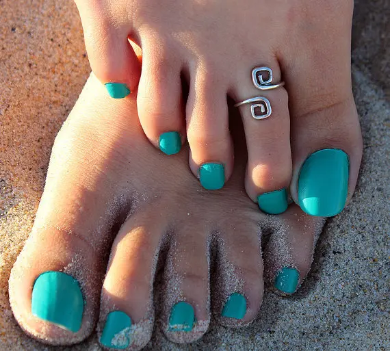 

2021 Hot Female Fashion Simple Retro Trend Bohemian Beach Opening Adjustable Toe Ring Foot Decoration Foot Ring Jewelry