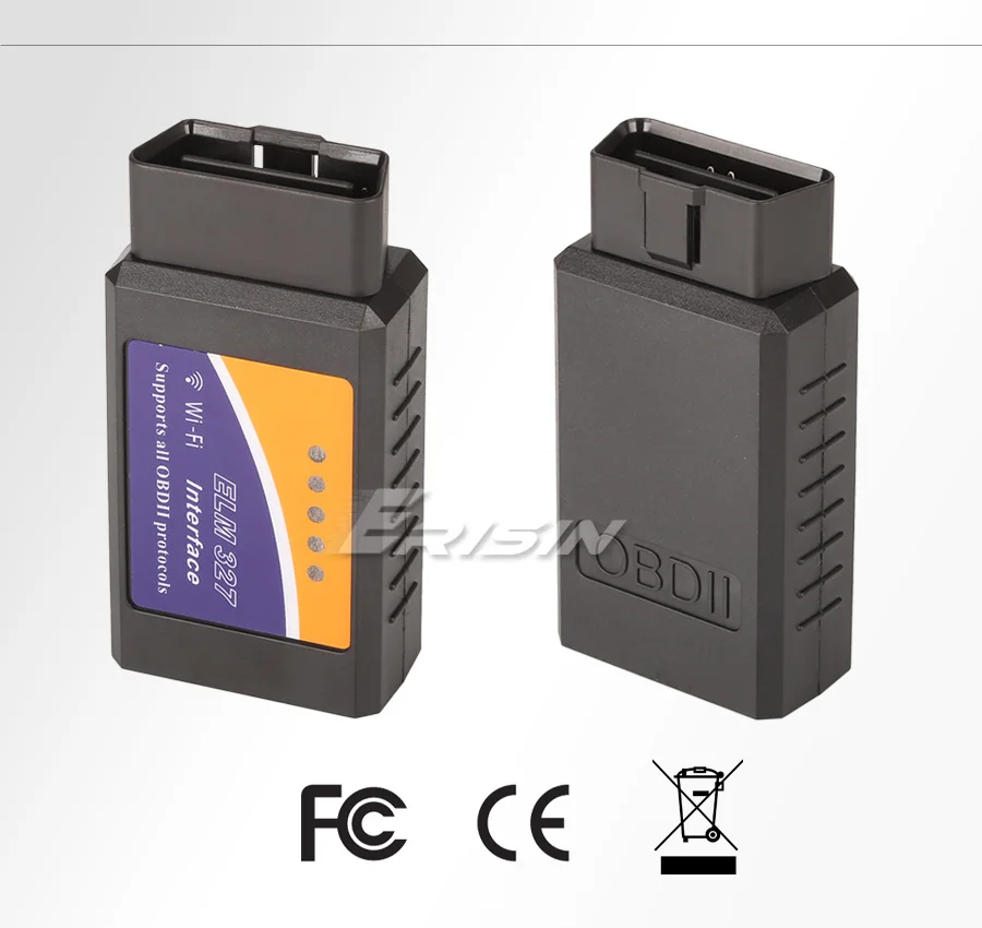 Erisin ES380 ELM327 Wi-Fi OBDII адаптер сканера автомобиля диагностический сканирующий инструмент для iOS Android телефон