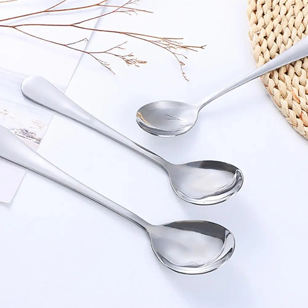 40# кухня с длинной ручкой из нержавеющей стали Мороженое Десерт кофе чай суп ложка столовые приборы кухонные принадлежности