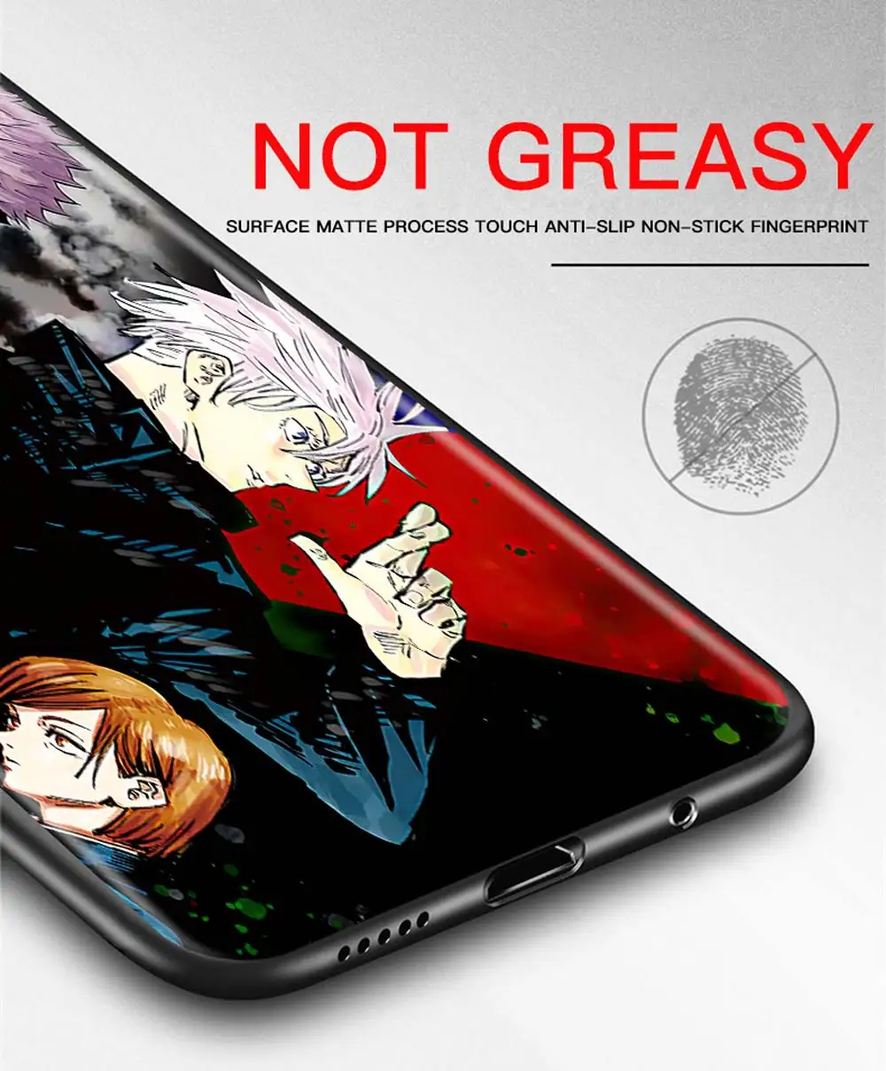 

Jujutsu Kaisen Silicone Fundas For Honor 30 20 10 Lite Pro Youth Plus Shell for HONOR 30i 20e 20S Cover Capa TPU Back