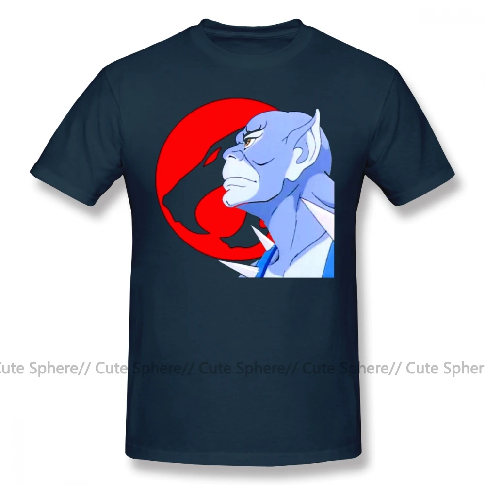 Thundercats футболка Panthro футболка пляжная большая футболка 100 хлопок забавная Мужская футболка с коротким рукавом и принтом - Цвет: Navy Blue