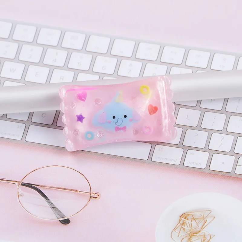 Happy monkey 10 шт. Kawaii Slime Подвески Смола милые животные конфеты добавки аксессуары DIY Набор для пушистой прозрачной хрустящей слизи глины