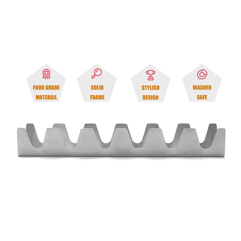 Подставка для Тако из нержавеющей стали 6 держателей | Дом и сад