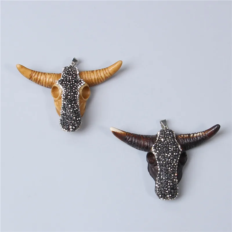 Подвеска В Форме Головы Быка из кубического циркония мужской кулон в форме