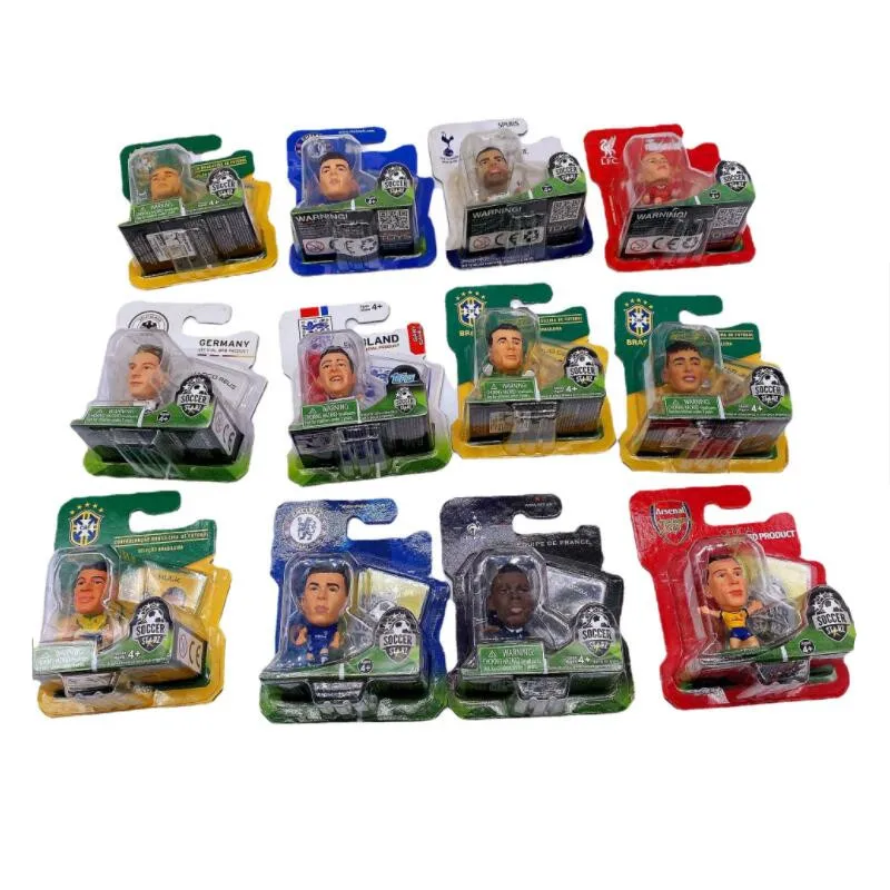 Мини милые фигурки футбольных звёзд пластиковые ПВХ игрушки для мальчиков и