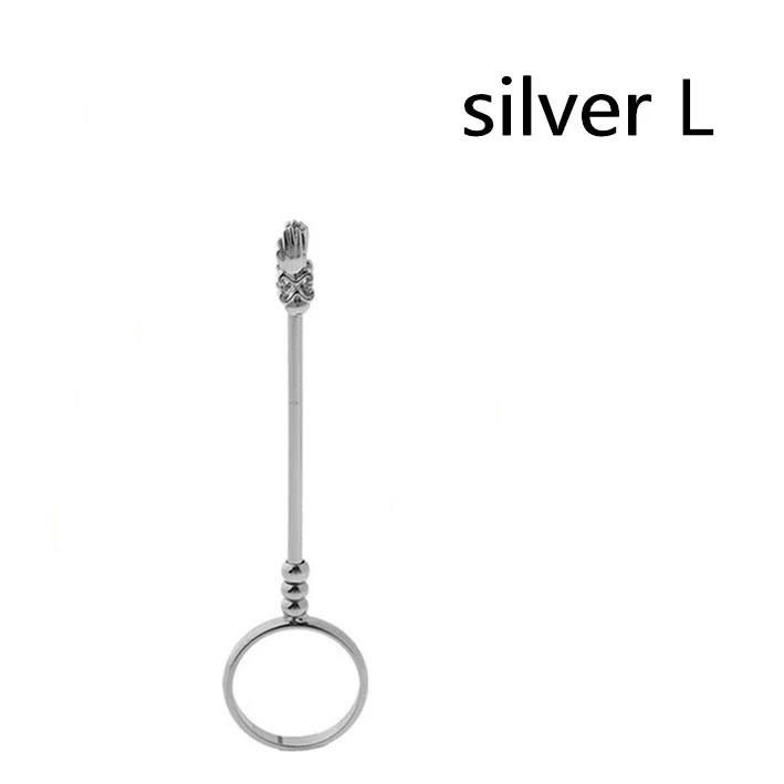 Silver L Курительная сигарета, кольцо на палец, коптильня, сигарета, ручной держатель для женщин, подарки на Рождество и год, курительная сигарета, держатель, кольцо - Цвет: Silver L