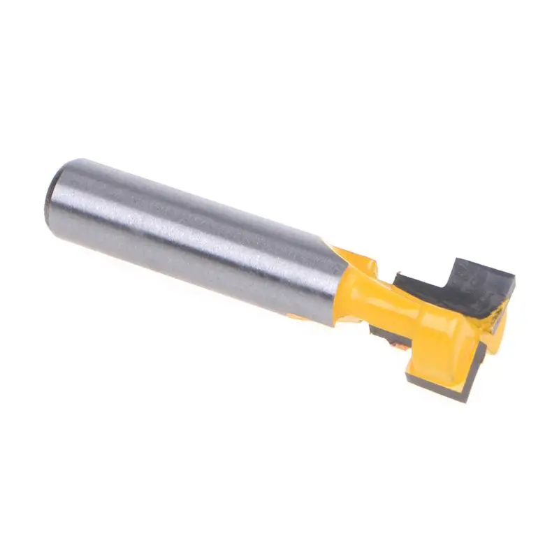 

2pcs/set 8mm Shank T-Slot Router Bit T-Track Slot Woodworking Power Tool Cutter Cutting For 1/4" Hex