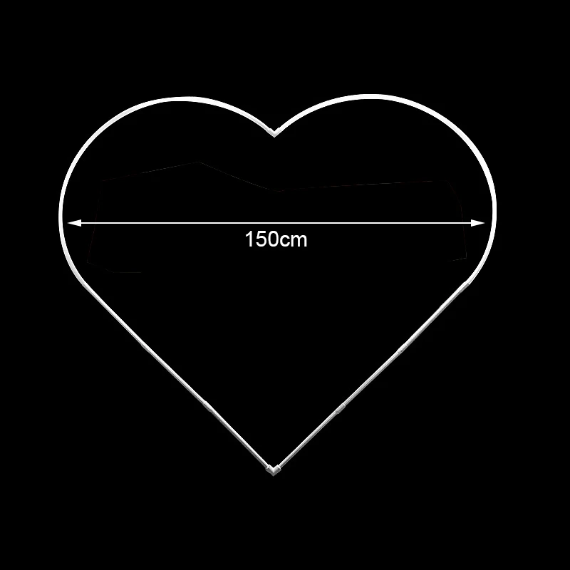 Держатель для дуги в форме сердца и шара 150 см | Дом сад