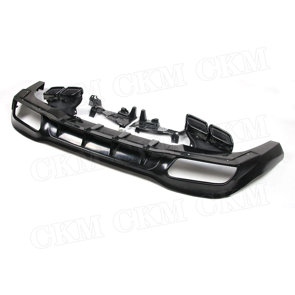 Черный Задний диффузор из полипропилена для Mercedes Benz A Class W177 A180 A200 A250 A35 2019 2020 304